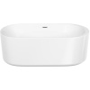 Акриловая ванна Sancos Fiori FB04 170x80 см, отдельностоящая, овальная, с каркасом, со сливом-переливом