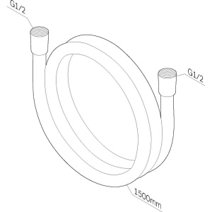 Купить Душевой шланг AM.PM F0415100 хром в Москве с доставкой Душевой шланг AM.PM F0415100 хром