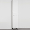 Шкаф-пенал Style Line Эко Стандарт 36 с бельевой корзиной, белый