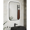 Зеркало Bauedge Black Rand 60х80, с подсветкой, сенсорное, черное