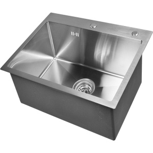 Мойка кухонная Wisent 5848 с дозатором, сатин