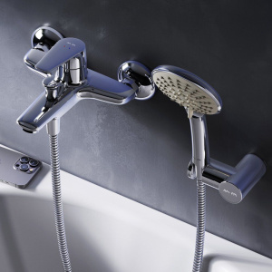 Купить Смеситель для ванны с душем AM.PM Joy F85E15000 в Москве с доставкой Смеситель для ванны с душем AM.PM Joy F85E15000