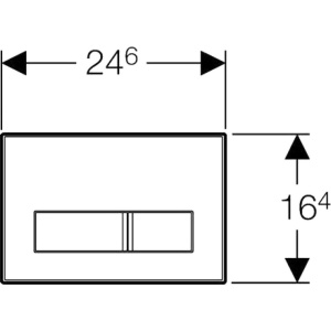 Кнопка смыва Vincea VFP-002MB матовая черная