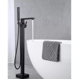 Напольный смеситель для ванны с душем BOCH MANN Albano BM8923 черный