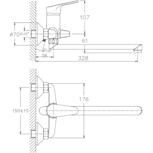 Универсальный смеситель Haiba HB16