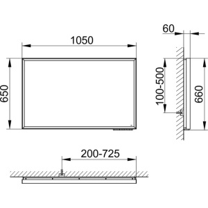 Зеркало с подсветкой Keuco Royal Lumos 105 14597174000