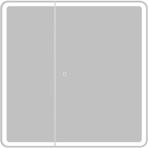 Зеркало-шкаф BelBagno Marino SPC-MAR-800/800-2A-LED-TCH, с подсветкой