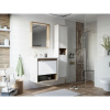 Мебель для ванной STWORKI Ольтен 60, белая, дуб сонома , подвесная (комплект, гарнитур)