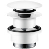 Донный клапан Push-open для раковины Hansgrohe 50100700 белый матовый