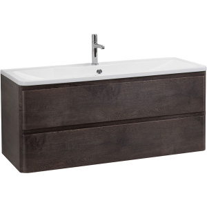 Тумба с раковиной BelBagno Albano 120 подвесная, rovere nature grigio, белая глянцевая раковина