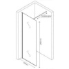 Душевая перегородка Berges Sky 064003 100x200, профиль хром сильвер