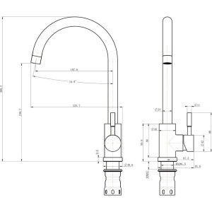 Смеситель для кухни Olive'S Balear 13435-1BLB