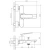 Смеситель для ванны с душем Haiba HB60616