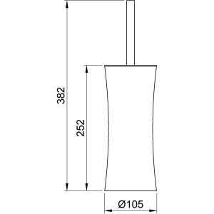 Ершик Nofer Verona 09078.B нержавеющая сталь