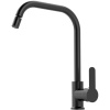 Комплект Мойка кухонная Practik PR-M 575-004 черный оникс + Смеситель MEGA City MG- ZRV104-B черный