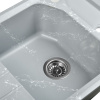 Мойка кухонная Wisent WE08-17 мрамор серо-белый