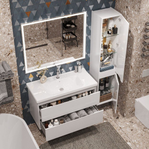 Тумба с раковиной SanStar Riana 100 подвесная