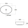 Раковина BOND Oval S62-550