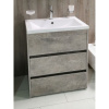 Тумба с раковиной Art&Max Family 90, напольная, Cemento Veneto