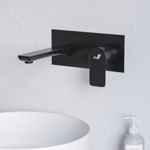 Смеситель для раковины RGW Shower Panels SP-46B С ВНУТРЕННЕЙ ЧАСТЬЮ, черный