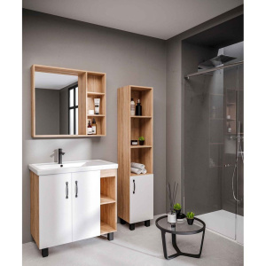 Зеркало Grossman Флай 80 дуб сонома, универсальное