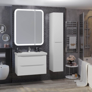 Зеркало-шкаф Opadiris Элеганс 80 премиум, с подсветкой