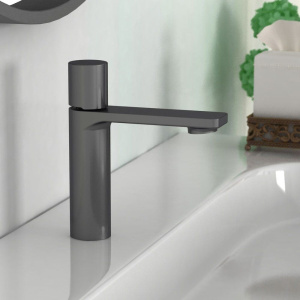 Купить Смеситель для раковины Vincea Vogue VBF-4V3GM вороненая сталь в Москве с доставкой Смеситель для раковины Vincea Vogue VBF-4V3GM вороненая сталь