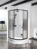 Душевое ограждение без поддона Черные МОНОМАХ ДУ 90/180 МЗ BL (10000008620)
