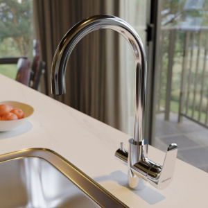 Купить Смеситель для кухни Damixa Merkur 400730000 с каналом для питьевой воды, хром в Москве с доставкой Смеситель для кухни Damixa Merkur 400730000 с каналом для питьевой воды, хром