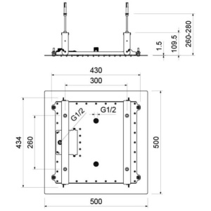 Верхний душ Aquatek AQ2082MB черный