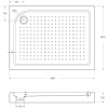 Поддон для душа BelBagno Tray 100х80 L с сифоном