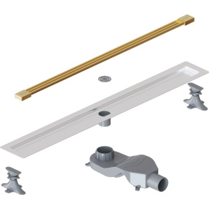 Душевой трап (лоток) Boheme B&T Infinity 80 см, золото