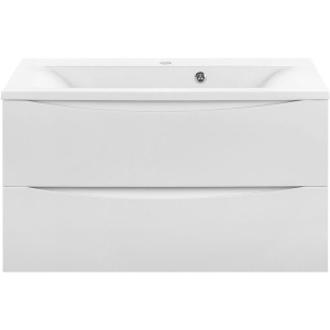 Купить Тумба с раковиной Vincea Mia 90 белая глянцевая в Москве с доставкой Тумба с раковиной Vincea Mia 90 белая глянцевая