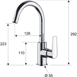 Смеситель для раковины Remer Vanity V72C