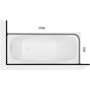 Купить Карниз для ванны Triton 170х70 в Москве с доставкой Карниз для ванны Triton 170х70