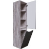 Шкаф-пенал Grossman Талис 35 бетон пайн, графит, с бельевой корзиной, универсальный