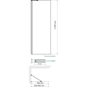Купить Душевая перегородка Wasserkraft Aller 10H10-RP100 100 см в Москве с доставкой Душевая перегородка Wasserkraft Aller 10H10-RP100 100 см
