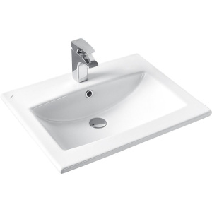 Тумба с раковиной ASB-Mebel Диана 60 белый, дуб янтарный