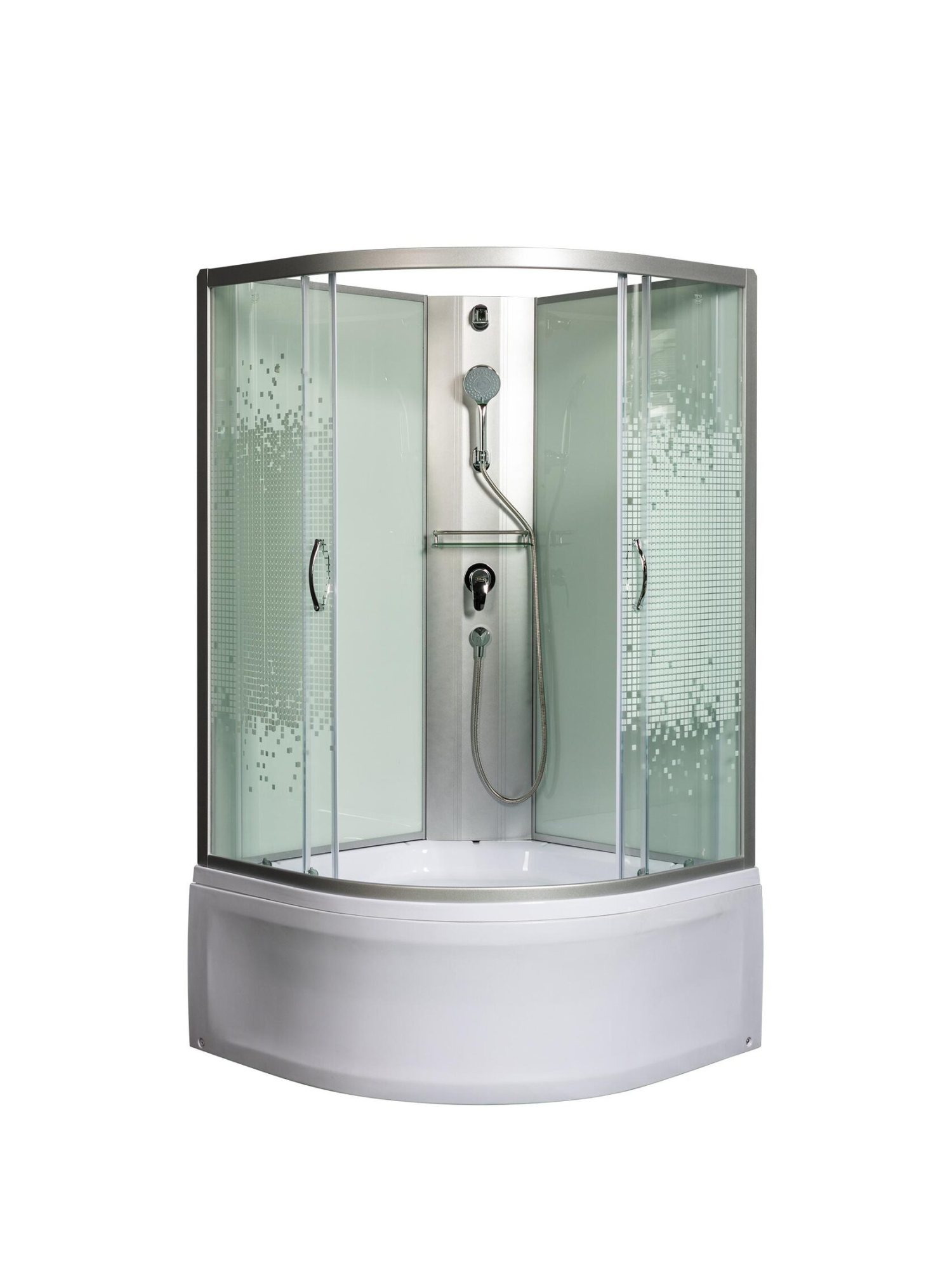 Душевая кабина с поддоном Полукруг МОНОМАХ Б/К 80/43 C МЗ (10000005786)