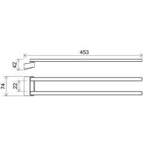 Купить Полотенцедержатель Ravak 10° X07P564 черный в Москве с доставкой Полотенцедержатель Ravak 10° X07P564 черный