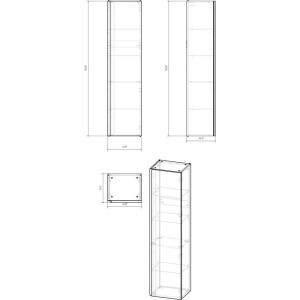 Шкаф-пенал Cersanit Moduo 40