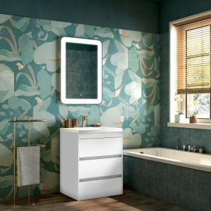 Купить Мебель для ванной Art&Max Family 60, напольная, Bianco Lucido в Москве с доставкой Мебель для ванной Art&Max Family 60, напольная, Bianco Lucido