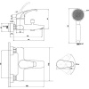 Смеситель для ванны с душем Славен Город К СЛ-ОД-К30