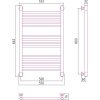Полотенцесушитель водяной Сунержа Богема + 80x50, прямая