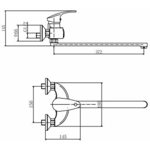 Универсальный смеситель Fashun A2221 хром