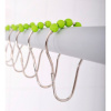 Крючки для шторы Ridder 49565 с зелёными шариками