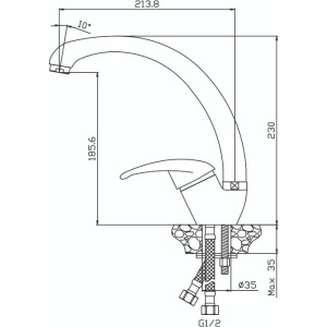 Смеситель для кухни Olive'S Lerida 08430LR