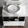 Тумба с раковиной AM.PM Func 100 белый глянец, со столешницей, раковина M8FWCC20550WG