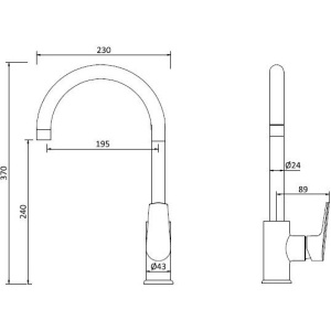 Смеситель для кухни Damixa RedBlu Origin Balance 790730000 белый