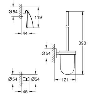 Набор аксессуаров Grohe Essentials Basic 40407001